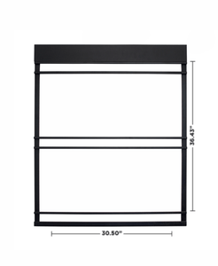 1 Wide black magnetic base with magnetic 3.5” blackboard header