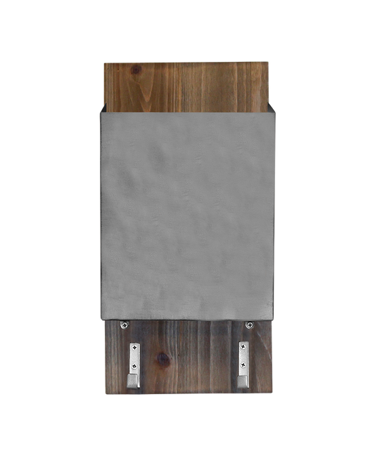 Brushed Silver Mail Storage