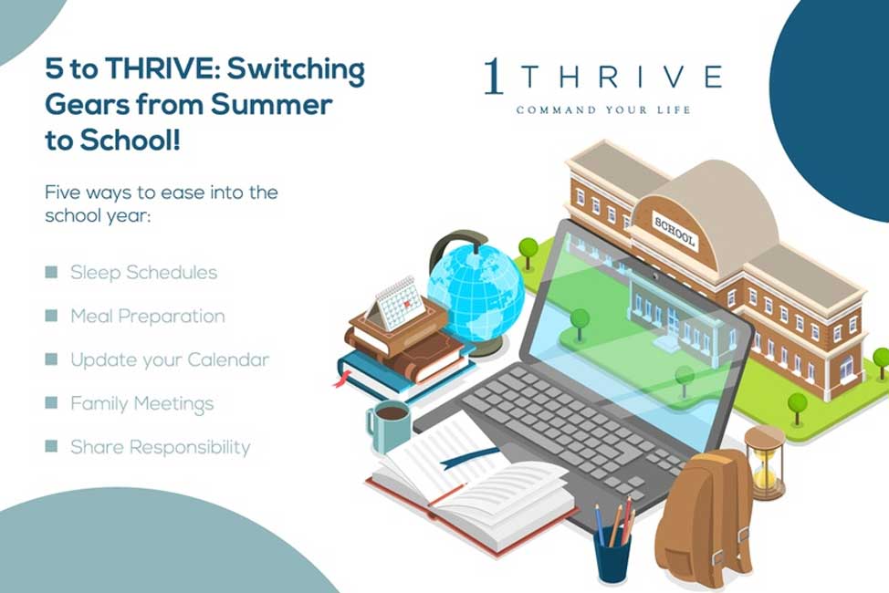 5 to THRIVE: Switching Gears from Summer to School!
