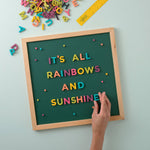 1" 200pc Rainbow Pop Magnetic Letters