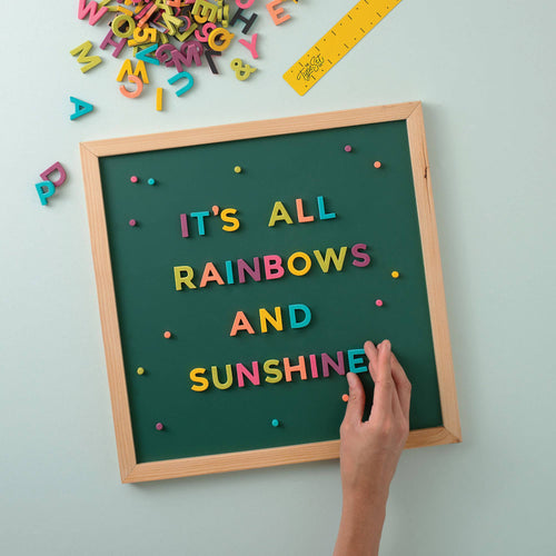 1" 200pc Rainbow Pop Magnetic Letters