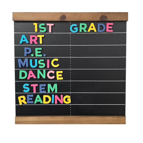 1" 200pc Rainbow Prep Magnetic Letters