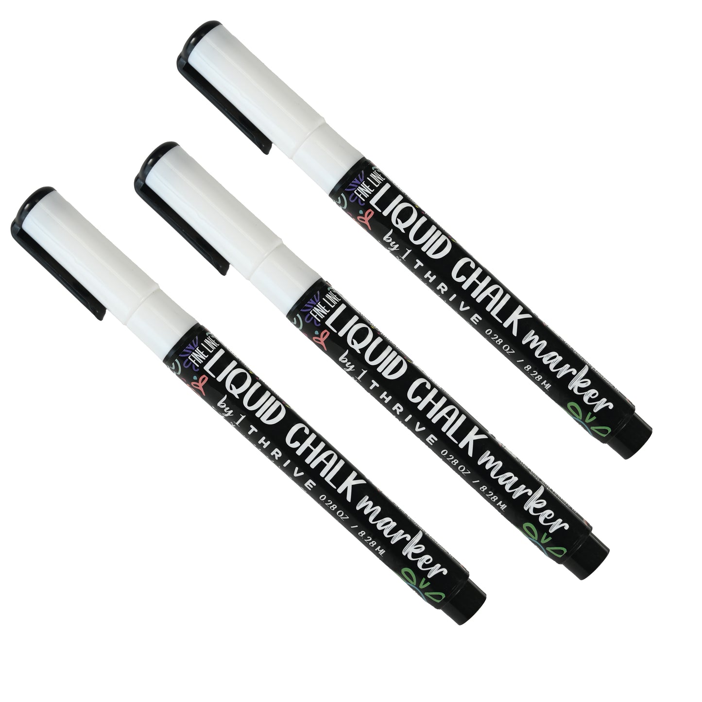 Basic White Thin Marker Collection