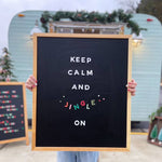 1" 200pc Joyful Holiday Rainbow Magnetic Letters