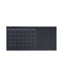 1 Large horizontal white 30-day calendar whiteboard with wood trim