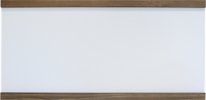 1 Large horizontal whiteboard with wood trim