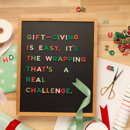 1" 200pc Joyful Holiday Rainbow Magnetic Letters