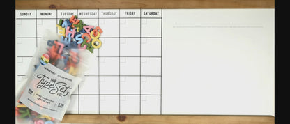 Dancing letter magnets across a white board