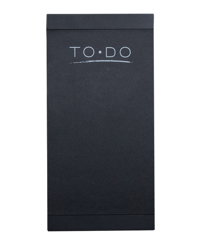 1 Small to-do blackboard with black wood trim 6.75" X 1.25" X 13.50"