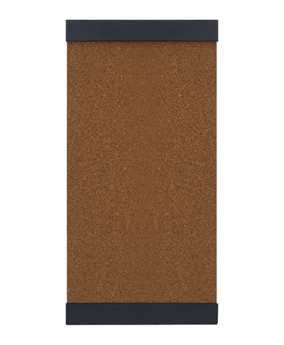 1 Small corkboard with black wood trim 6.75" X 1.25" X 13.50"