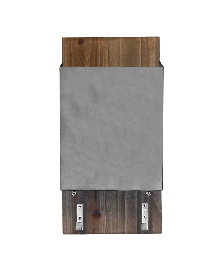 Brushed Silver Mail Storage