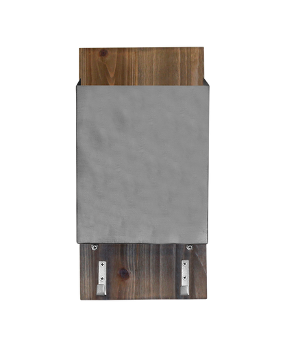 Brushed Silver Mail Storage