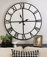 Leo Black & White Wall Clock