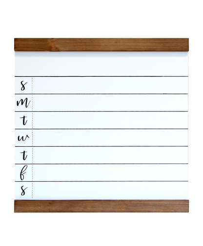 Medium White Weekly 1WRITE Board