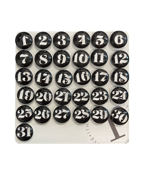 Black Number Glass Magnets black-number-glass-magnets
